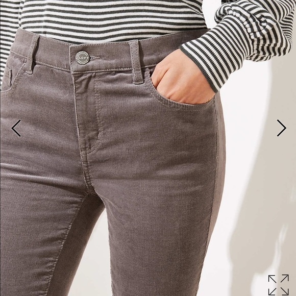 NWT LOFT Modern Skinny Corduroy Pants - Picture 3 of 6